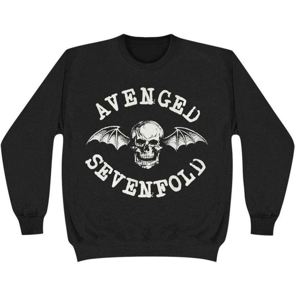 Avenged Sevenfold Unisex Adult Death Bat Sweatshirt / Black